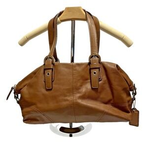 Coach Soho Leather Shoulder Bag British Tan F17220